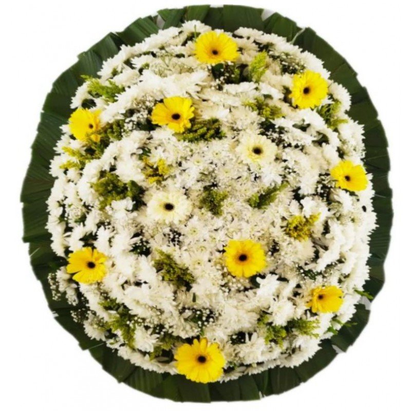 Coroa de Flor Tradicional Pequena 1,0mt